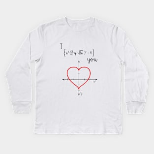 Mathematical Love Kids Long Sleeve T-Shirt